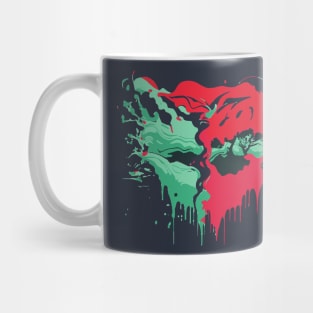 Rorschach Inkblot Watermelon Summer Art Mug